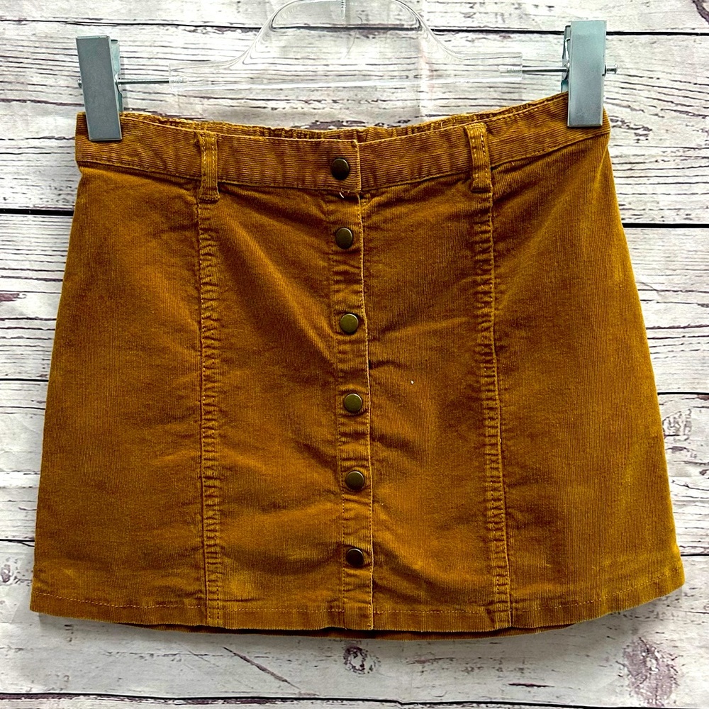Forever 21 Brown Corduroy Skirt Size 13/14